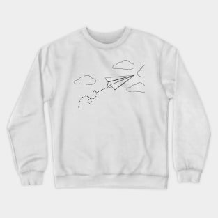 Paper airplane Crewneck Sweatshirt